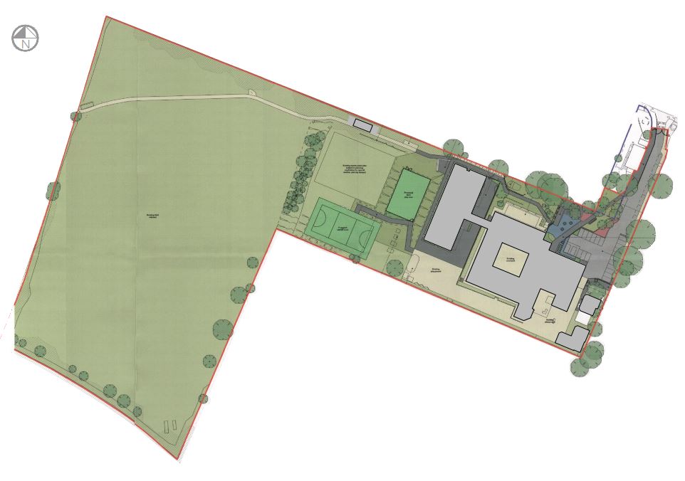 Map of the school grounds.