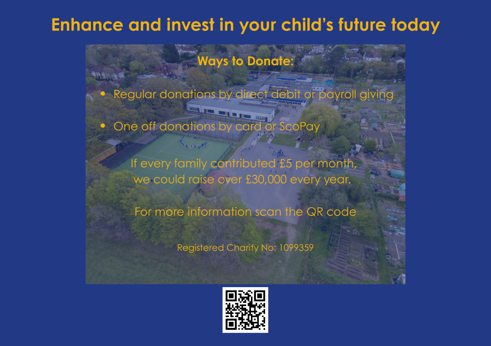 This image shows the ways to donate.  The information is also in the text below.